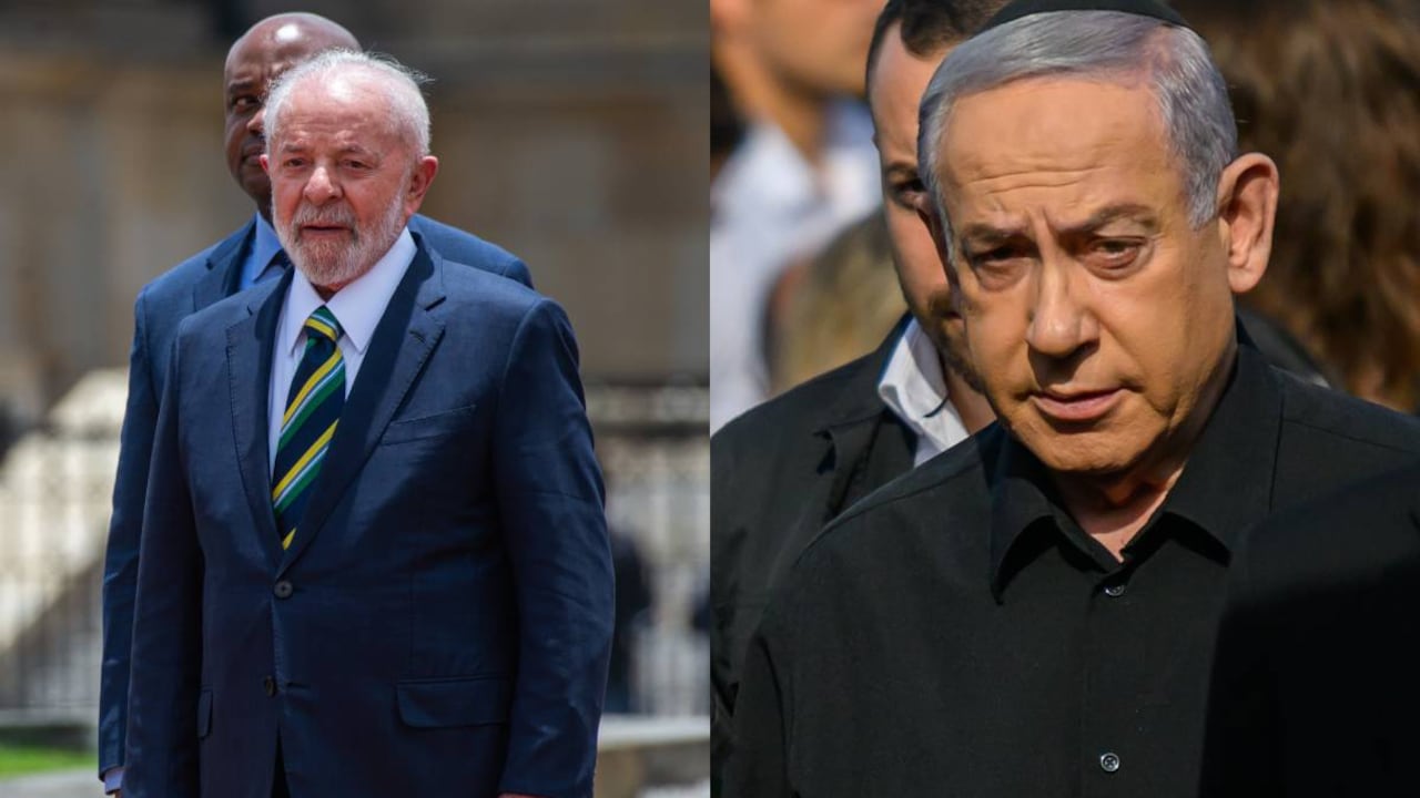 El presidente de Brasil, Luis Igancio Lula da Silva y el Primer Ministro de Israel