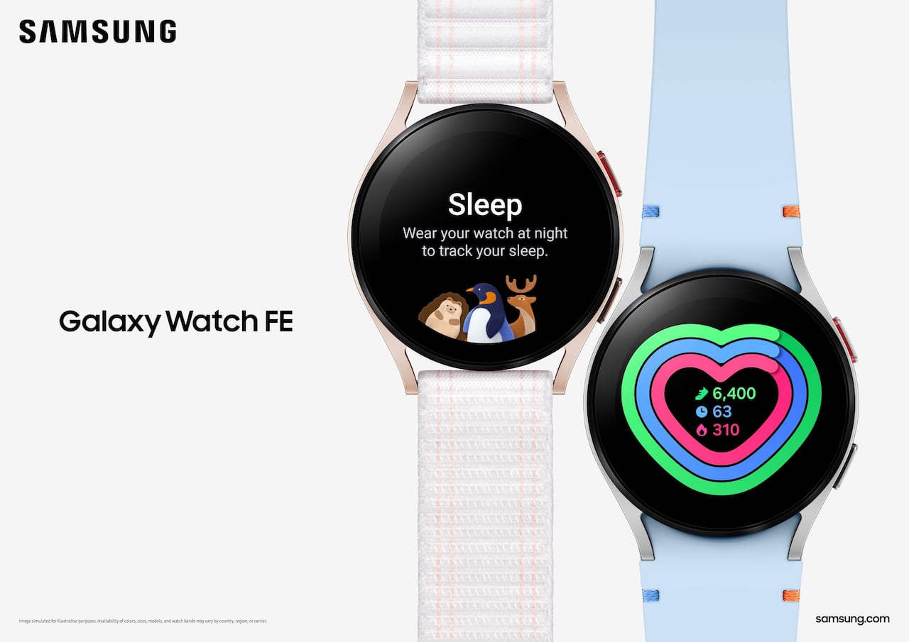 Samsung Galaxy Watch FE equipa sensor BioActive para funciones de monitorización de salud y certificación IP68