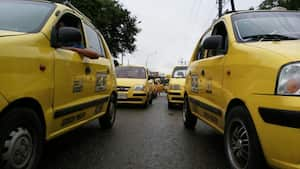 Paro de taxistas en Cali.