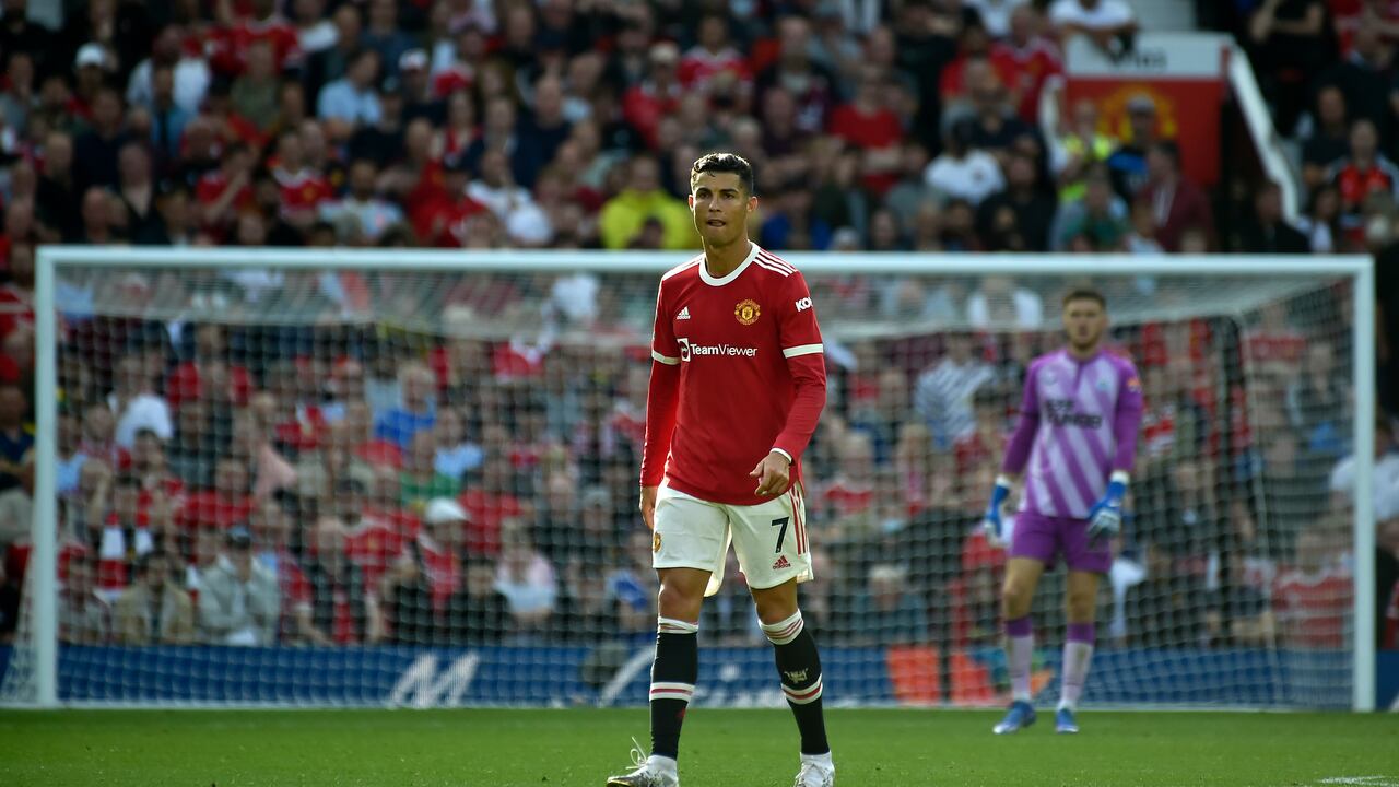 Cristiano Ronaldo con el Manchester United.
