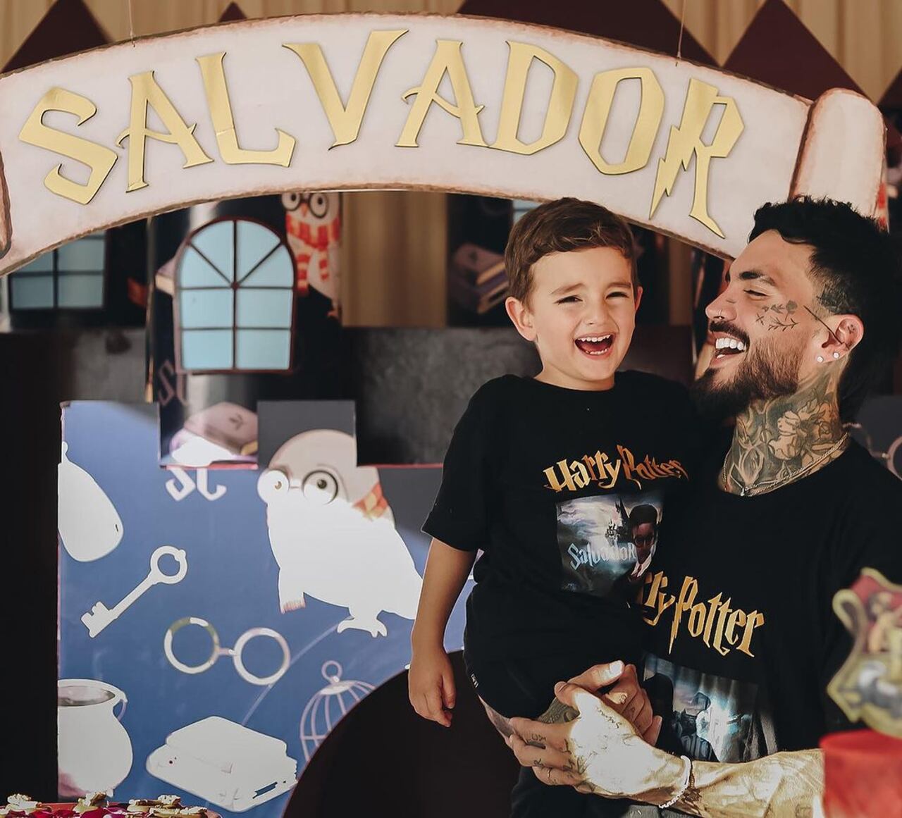 El deportista le celebró el cumpleaños a su hijo Salvador
