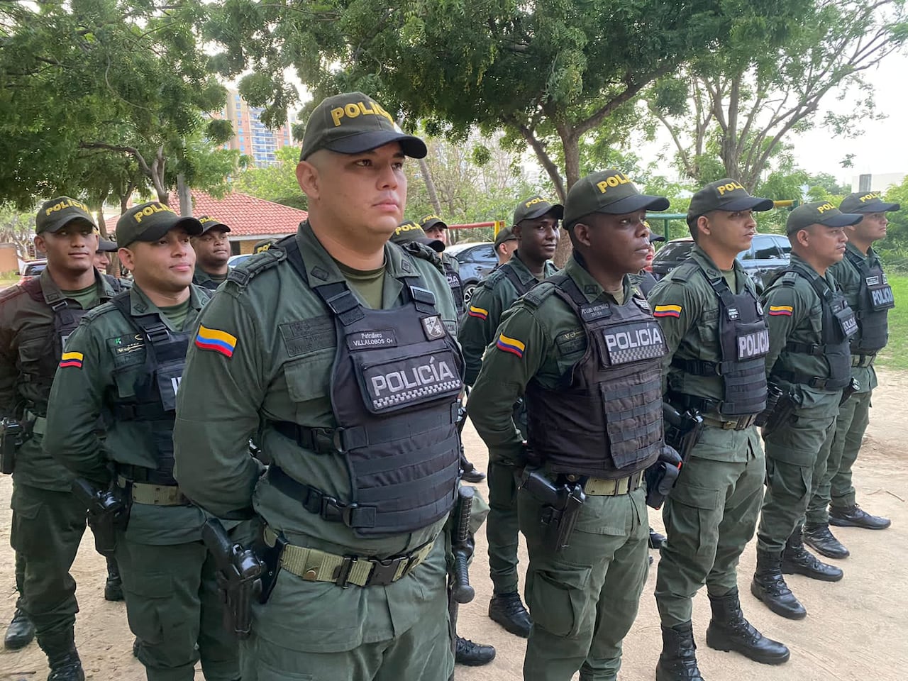 Controles de la Policía de Barranquilla.