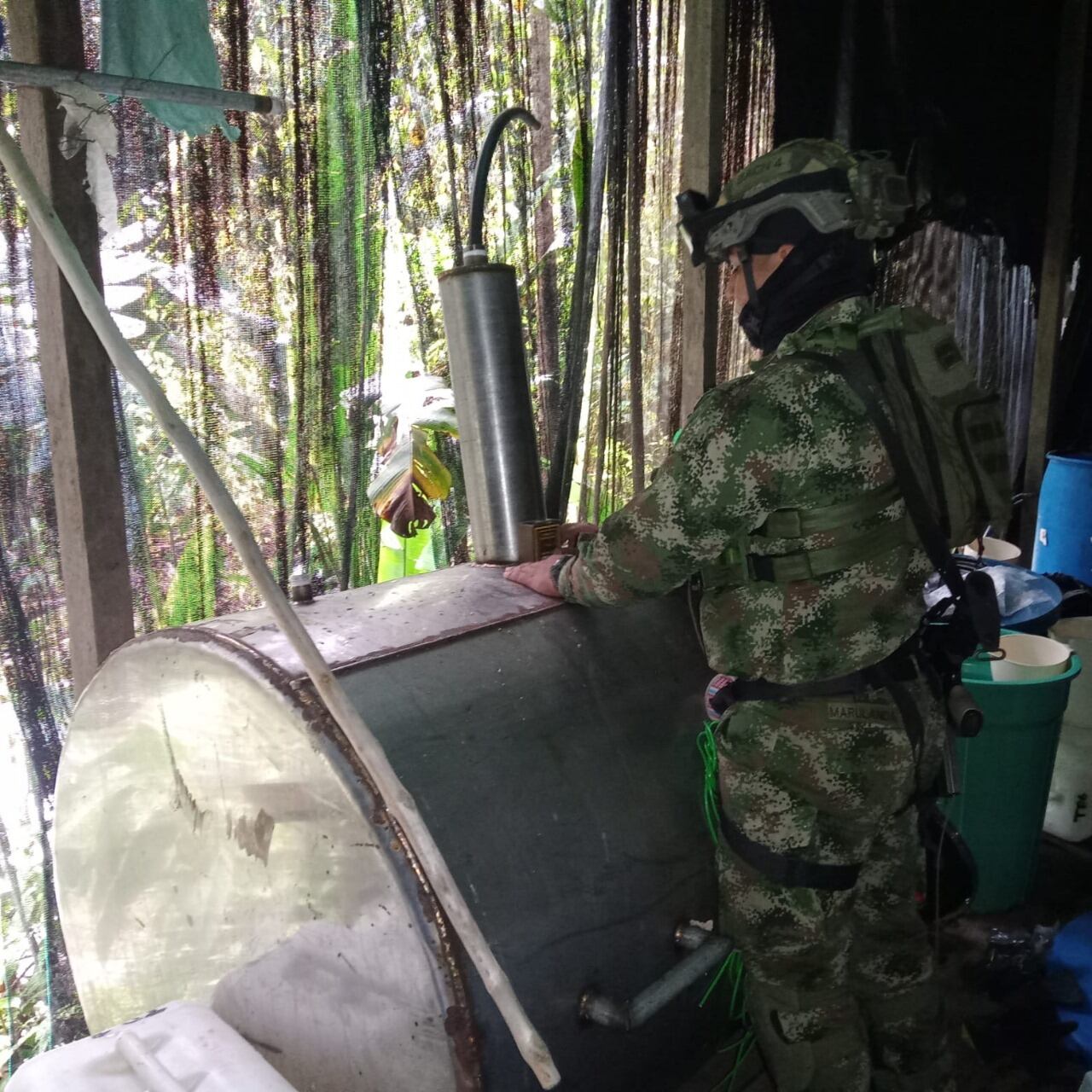 Desmantelan laboratorio de Cocaína en Cumbal, Nariño.