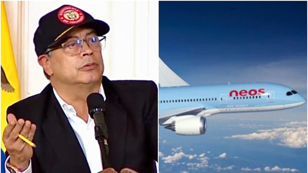 Presidente Gustavo Petro vuelos Colombia - Italia