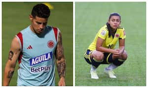 James Rodríguez y Yoreli Rincón