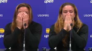 Maria Sakkari rompió en llanto tras perder su partido en el US Open