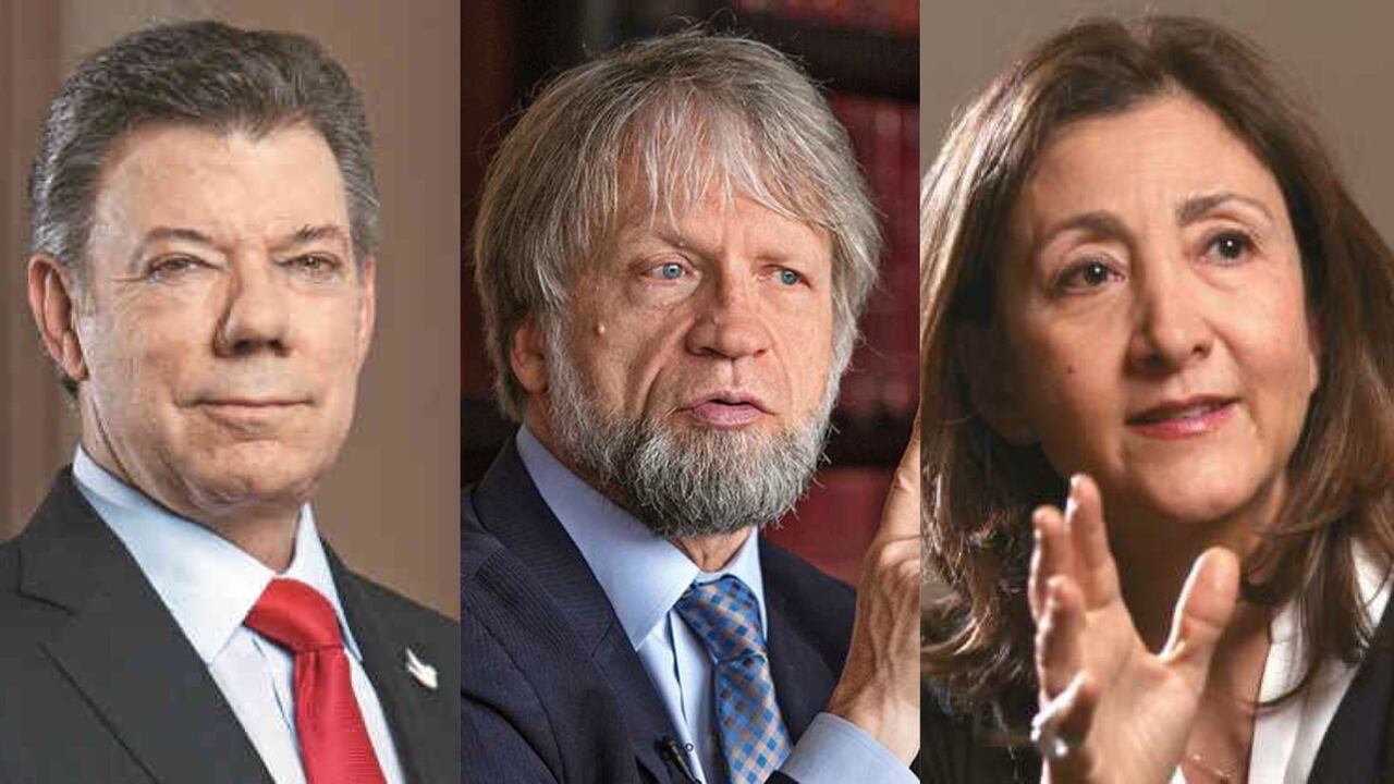 Juan Manuel Santos, Antanas Mockus e Ingrid Betancourt