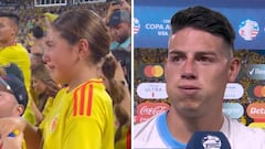 Hija de James Rodríguez llora por el paso de su paso a la final de Copa América