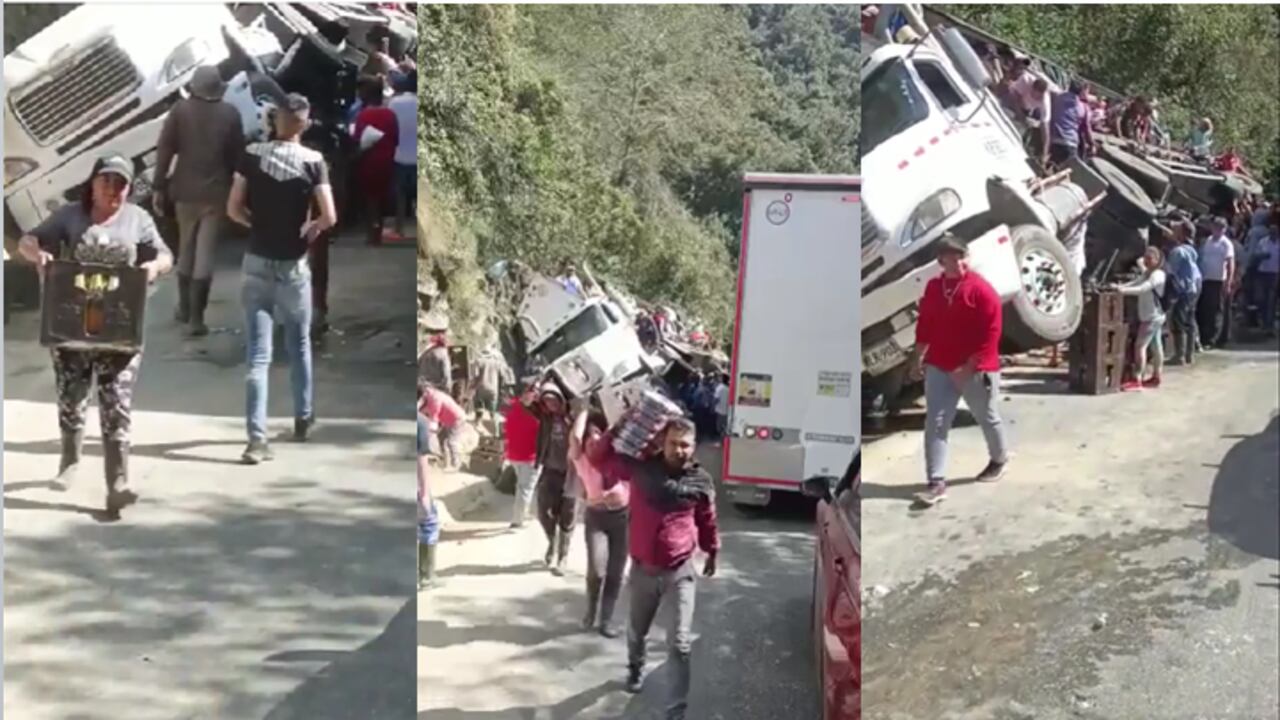 El conductor, por fortuna, salió ileso del accidente.