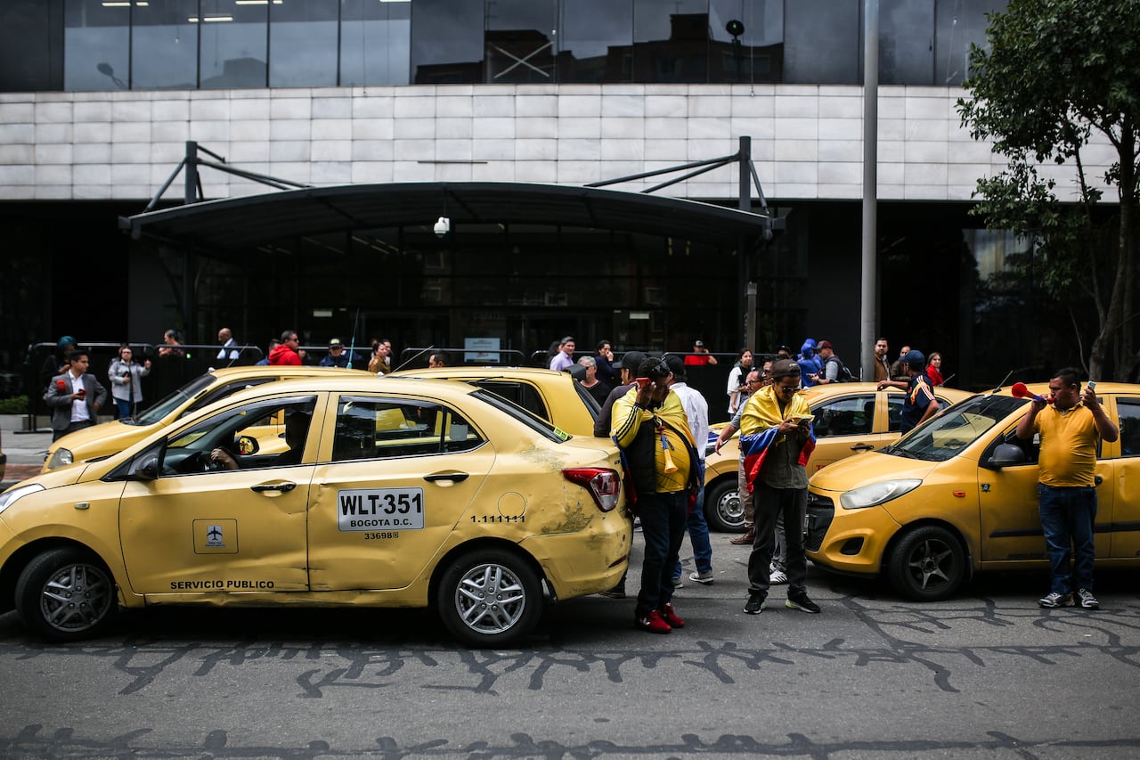 Paro de taxistas  en el centro de Bogotá
Mayo 14 de 2024