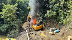 Destruyen maquinaría amarilla utilizada por las Farc para minería ilegal
