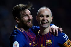 Lionel Messi y Andrés Iniesta fueron socios durante su paso carrera futbolística.