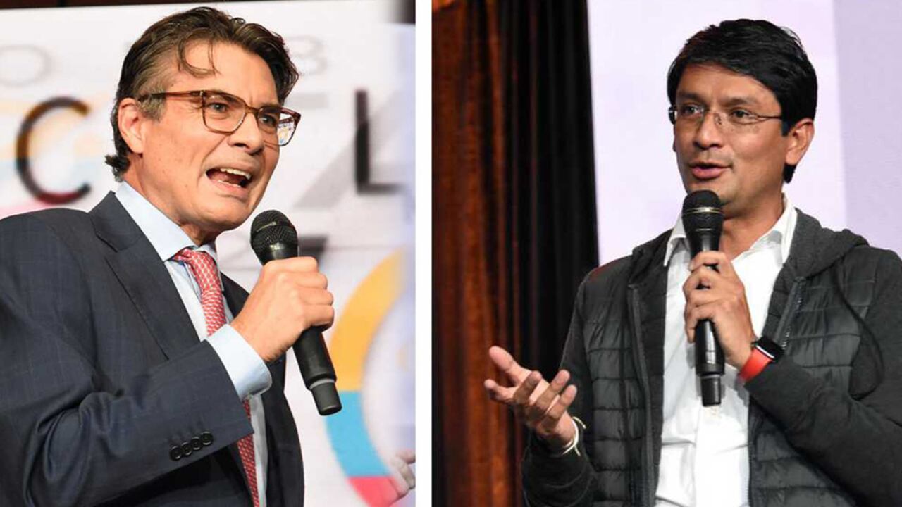 Alejandro Gaviria y Camilo Romero, precandidatos a la presidencia de Colombia.