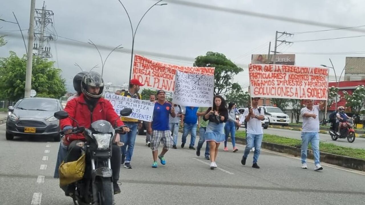 Manifestaciones en Bucaramanga.
