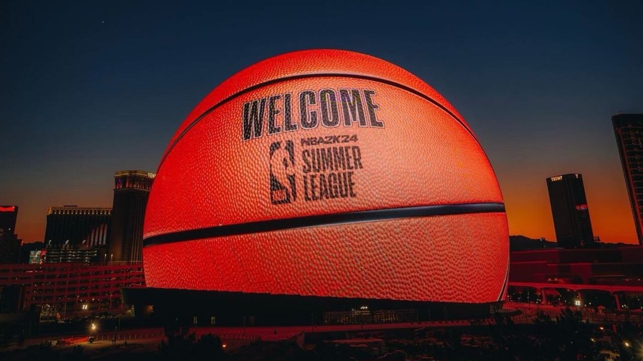 The Sphere, el espectacular recinto en Las Vegas que alberga la Summer League de la NBA.