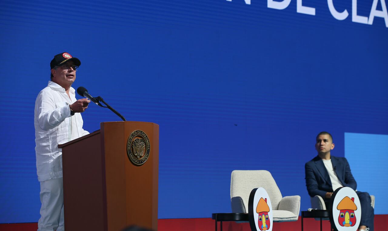 El presidente Gustavo Petro  en la clausura de la 58 Convención Bancaria el Centro de Convenciones de Cartagena
Asobancaria
Cartagena junio 7 del 2024
Foto Guillermo Torres Reina / Semana