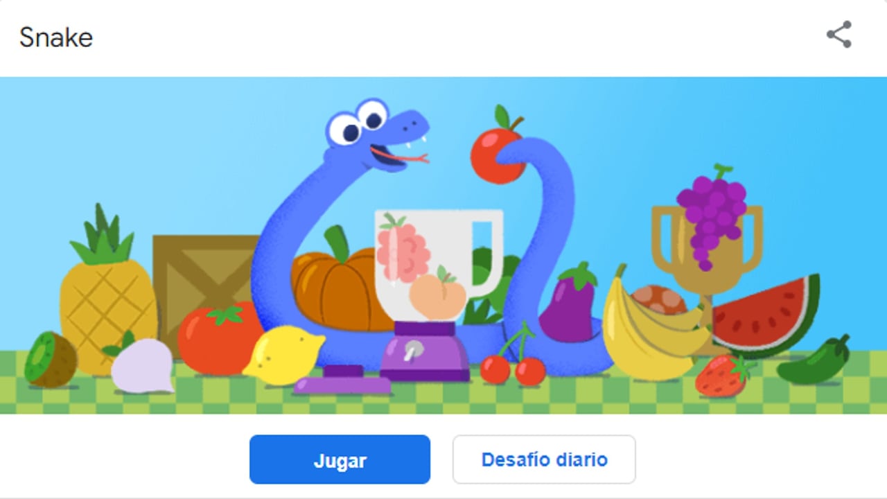 Snake es un juego oculto en Google.