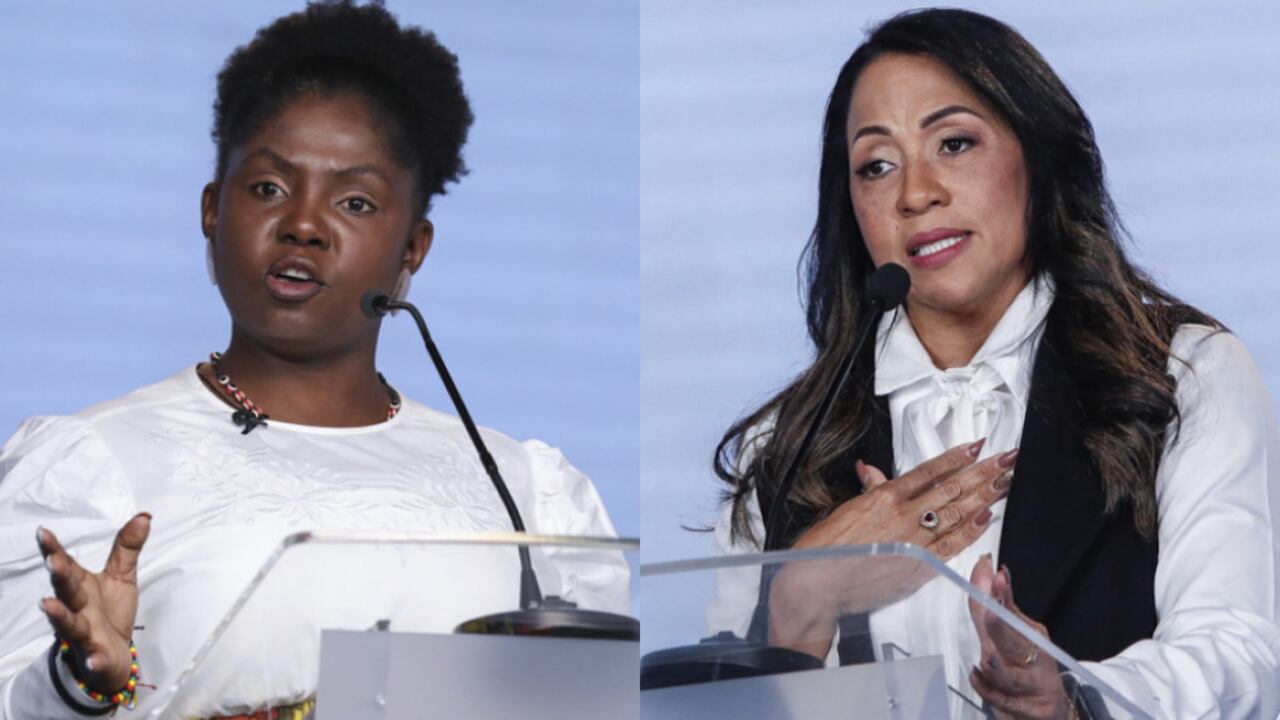 Francia Márquez y Marelen Castillo, candidatas vicepresidenciales.