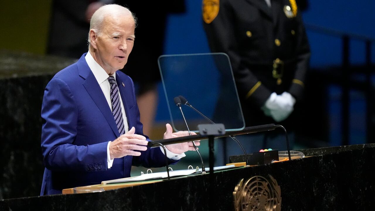 Joe Biden da su discurso en la Asamblea General de la ONU.