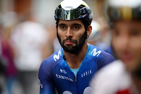 Fernando Gaviria de Colombia y Movistar Team reaccionan después del 80º Tour de Polonia 2023, Etapa 4, una etapa de 199,1 km desde Strzelin a Opole / #UCIWT / el 1 de agosto de 2023 en Opole, Polonia. (Foto de Dario Belingheri/Getty Images)