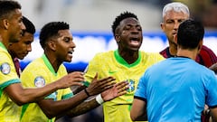 Vinícius Júnior en el empate ante Costa Rica por Copa América 2024