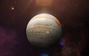 View of planet Jupiter from space. Space, nebula, galaxy and planet Jupiter. This image elements furnished by NASA / Getty Images.