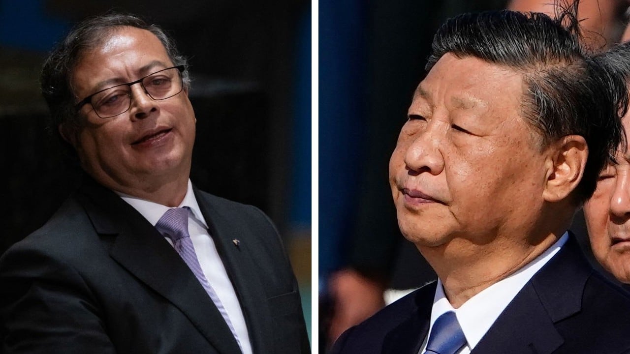 El presidente Gustavo Petro y el mandatario de China, Xi Jinping