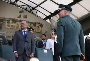 Posesión de comandante del Ejército, el general Emilio Cardozo ante el Presidente Gustavo Petro