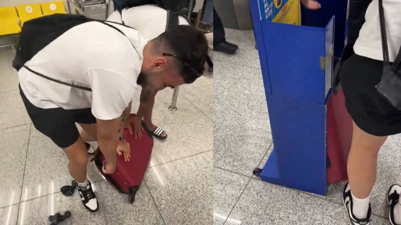 El joven no quería pagar los 70 euros de recargo por un equipaje a la aerolínea