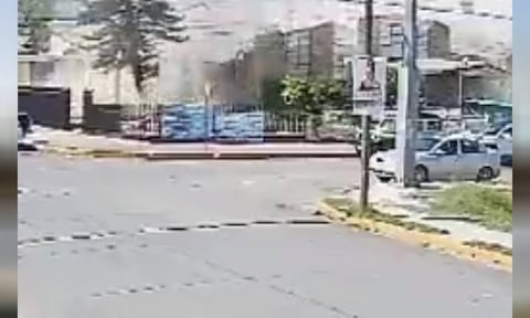 Video captó desplome de iglesia en Tamaulipas