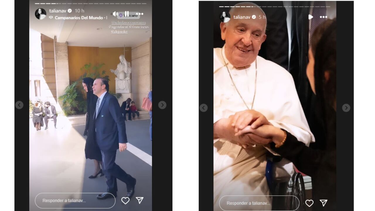 Taliana Vargas se mostró feliz en su visita al Vaticano; reveló detalles de su encuentro con el Papa Francisco