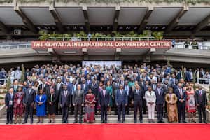 Presidente de Kenya William Ruto, in Nairobi Inicia primera Cumbre Africana sobre Clima (Photo by Luis Tato / AFP)