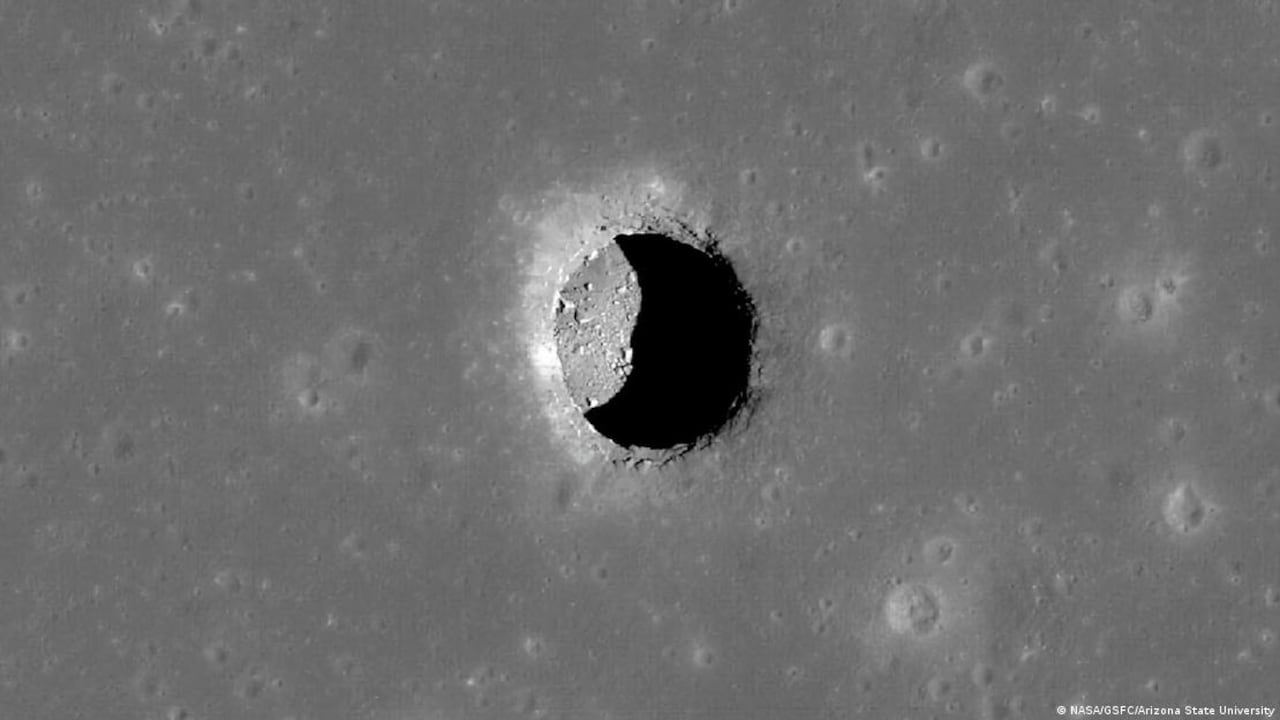 Una fosa en la región lunar Marte Tranquillitatis se mantiene siempre fresca.