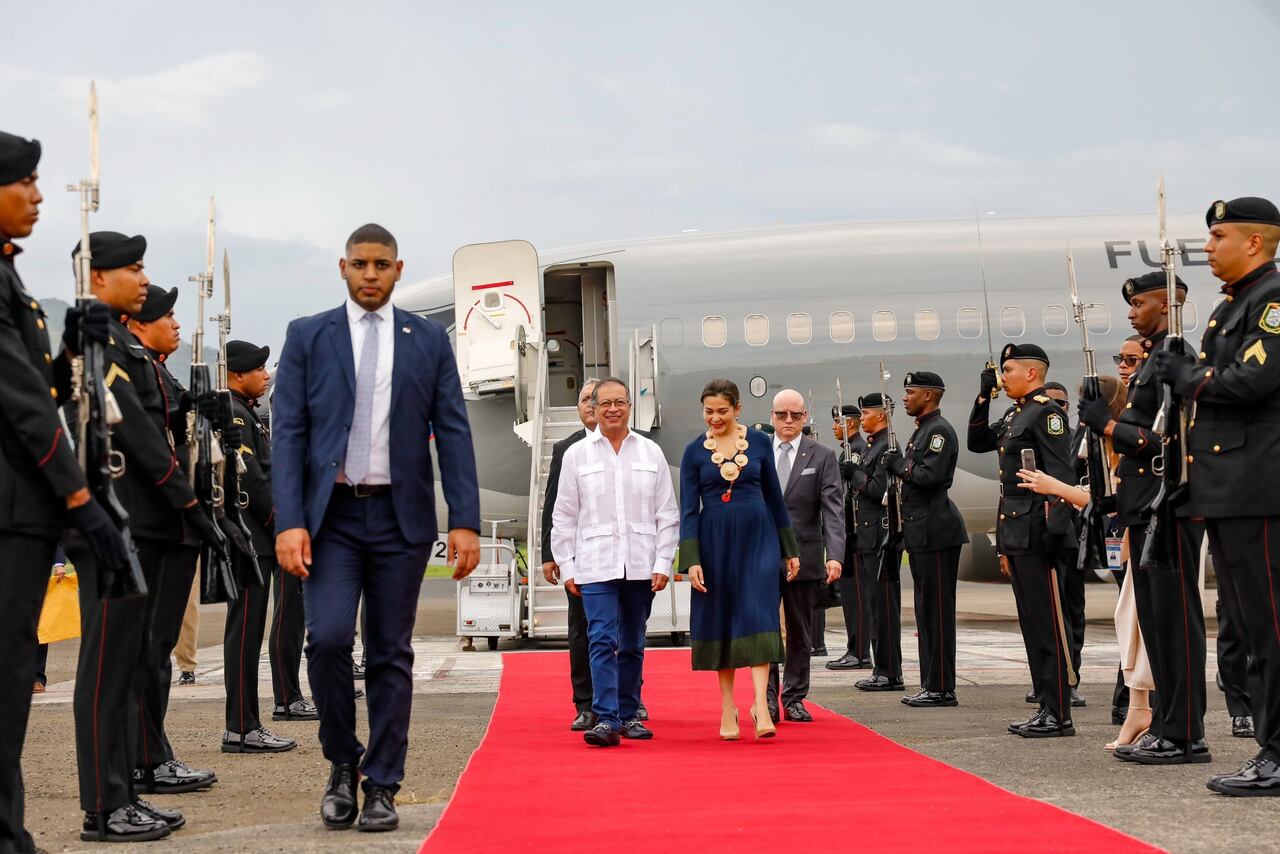 El presidente Gustavo Petro arribó el domingo 30 de junio a Panamá, para el acto de posesión del mandatario electo José Raúl Mulino.