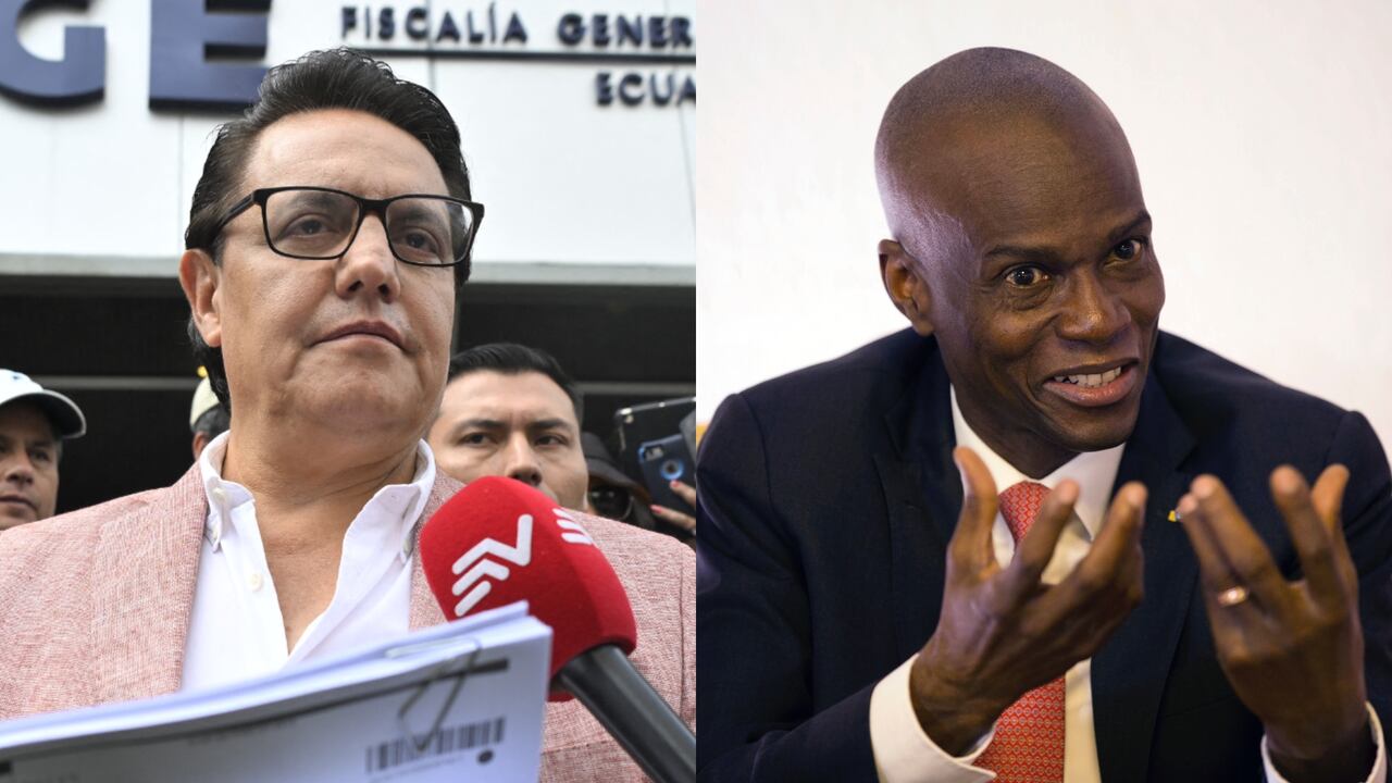 Jovenel Moïse, presidente de Haití asesinado, y Fernando Villavicencio, candidato presidencial de Ecuador asesinado.