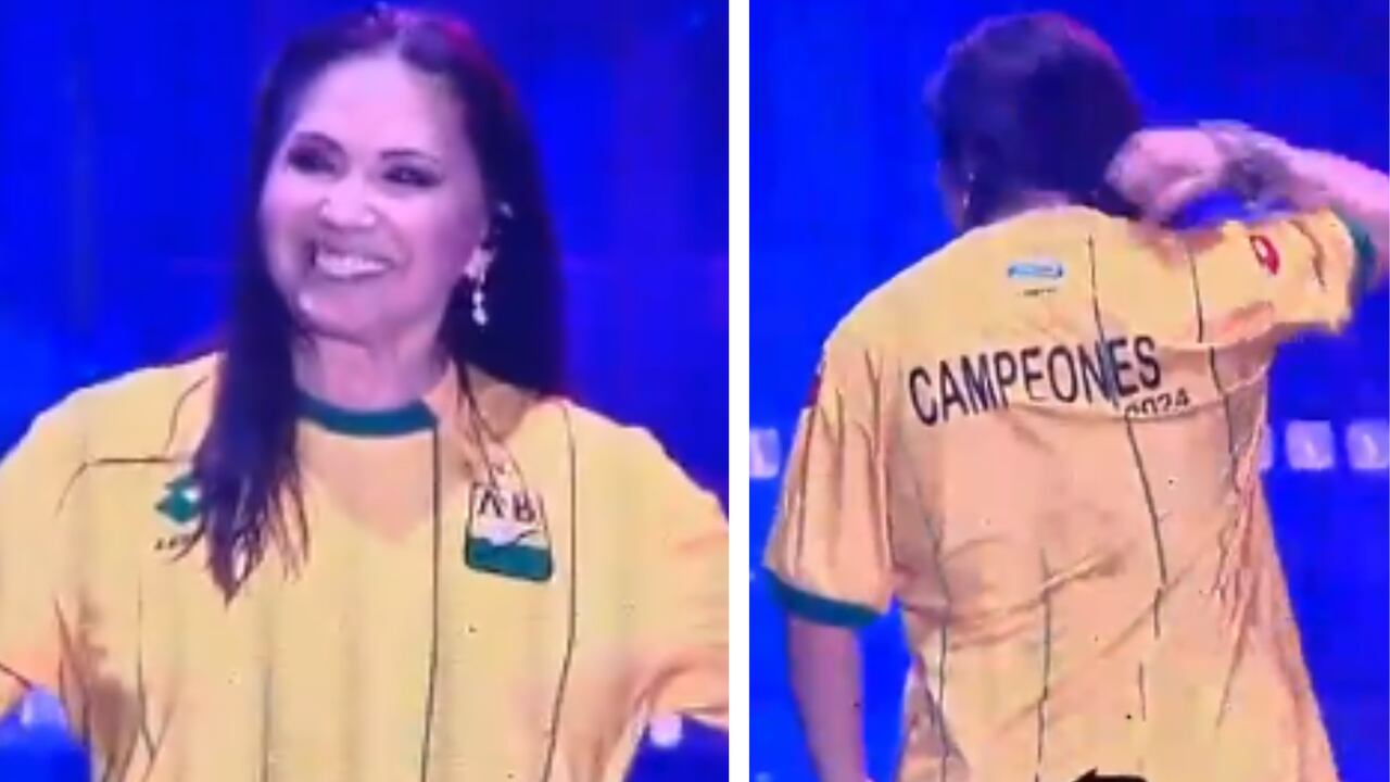 Ana Gabriel vistió la camiseta del Atlético Bucaramanga