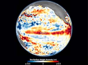 Efecto de El Niño en el Pacífico en 2023
COPERNICUS SENTINEL/NASA
20/6/2023