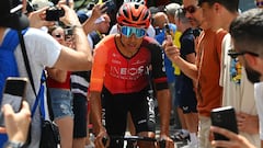 Egan Bernal en el Tour de Francia.