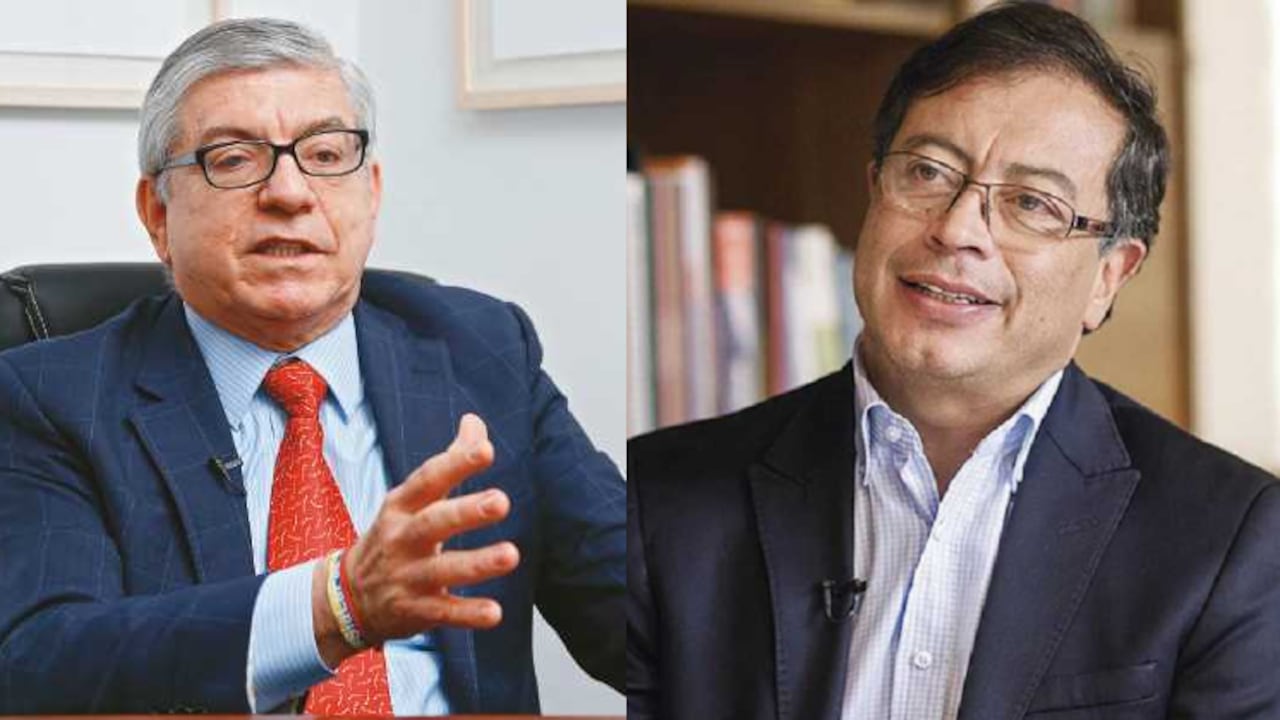 Cesar Gaviria y Gustavo Petro