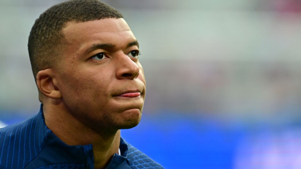 PARIS, FRANCE - JUNE 19: Kylian Mbappe of France during the UEFA EURO 2024 Qualifying Round match between France and Greece at Stade de France on June 19, 2023 in Saint-Denis, near Paris, France. (Photo by Christian Liewig - Corbis/Getty Images)