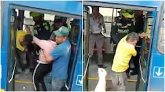 Batalla campal en bus del SITP: pasajeros y conductor se fueron a los puños.
