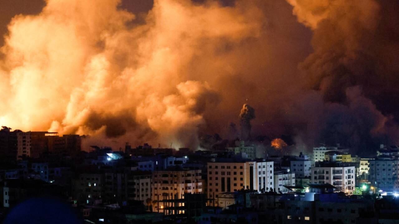 Panorama en Gaza el 9 de octubre de 2023.