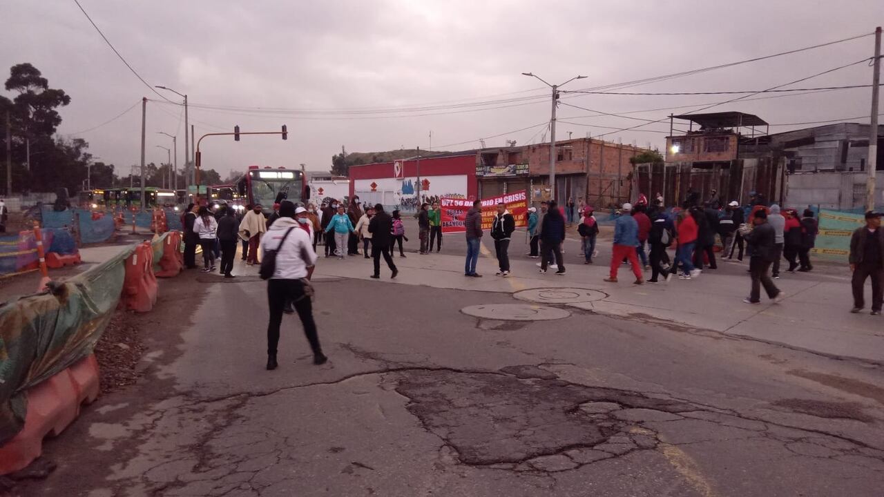 Manifestación en Usme.