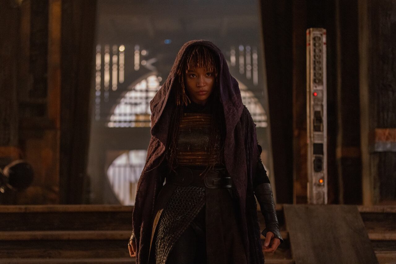 Mae (Amandla Stenberg) in Lucasfilm's THE ACOLYTE, exclusively on Disney+. ©2024 Lucasfilm Ltd. & TM. All Rights Reserved.