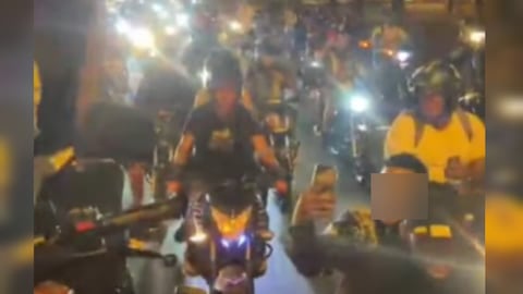 Preocupación y rechazo en Cali por masiva caravana de motociclistas; hubo disparos.