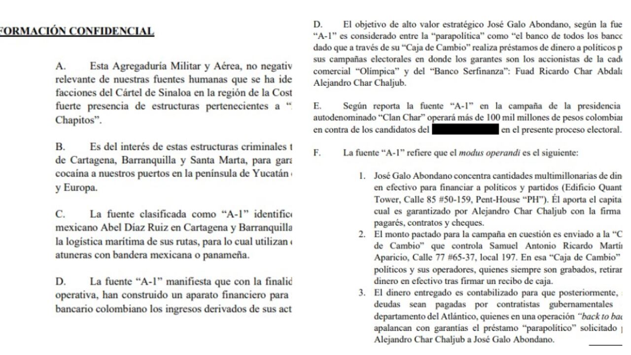 Documentos de la inteligencia mexicana