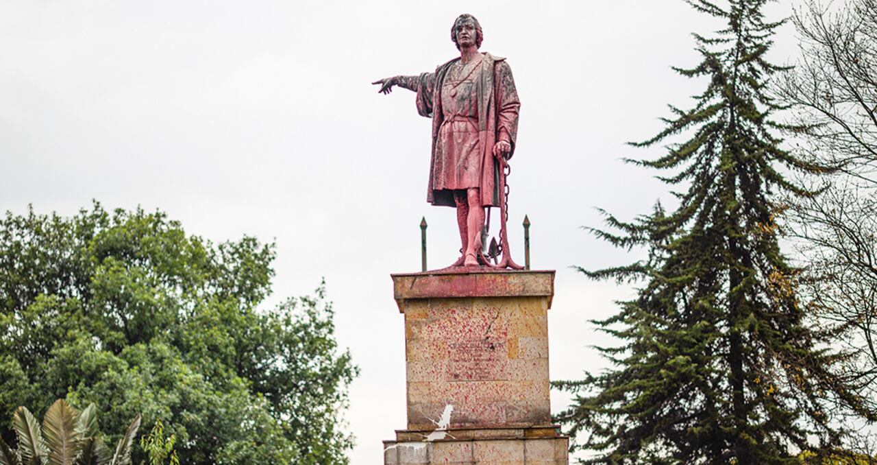 Cristóbal Colón y la reina Isabel la Católica (Bogotá)
