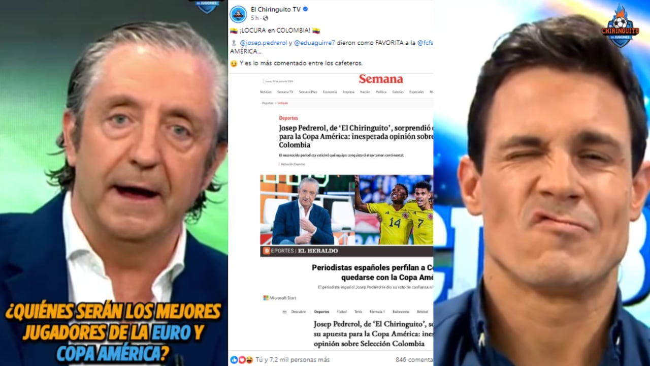 En redes aplauden el espaldarazo de Josep Pedrerol y Edu Aguirre a la Selección Colombia de cara a la Copa América.