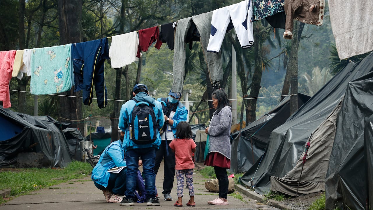Comunidades Indígenas que  se  tomaron el Parque Nacional de Bogotá, reclamando ayudas económicas del Gobierno Nacional y de la Alcaldía de la ciudad
Bogota Mayo 12 del 2022
Foto Guillermo Torres Reina / Semana