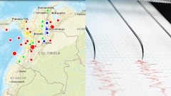 Estos han sido los sismos de los últimos días.